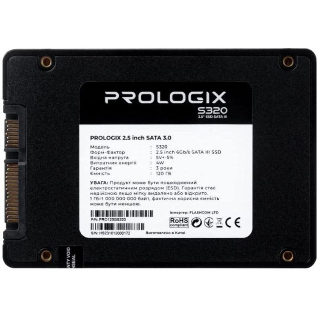 SSD накопичувач Prologix S320 120 GB (PRO120GS320)