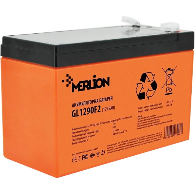 Акумулятор Merlion 12V-9Ah (GL1290F2 GEL) Акумулятор Merlion 12V-9Ah (GL1290F2 GEL)
