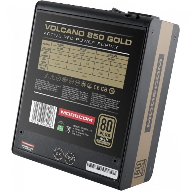 Modecom VOLCANO GOLD 850W (ZAS-MC92-SM-850-ATX-VOLCA)