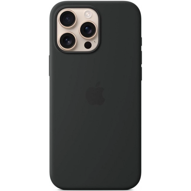 Силіконовий чохол з MagSafe для Apple iPhone 16 Pro Max - Чорний (MYYT3)