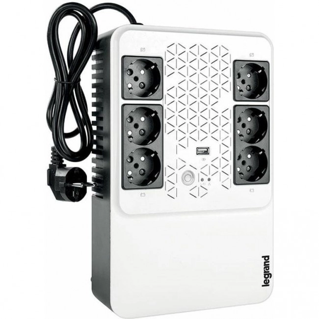 Источник бесперебойного питания Legrand KEOR MULTIPLUG 800 ВА/480Вт (4+2)хSchuko (310082)