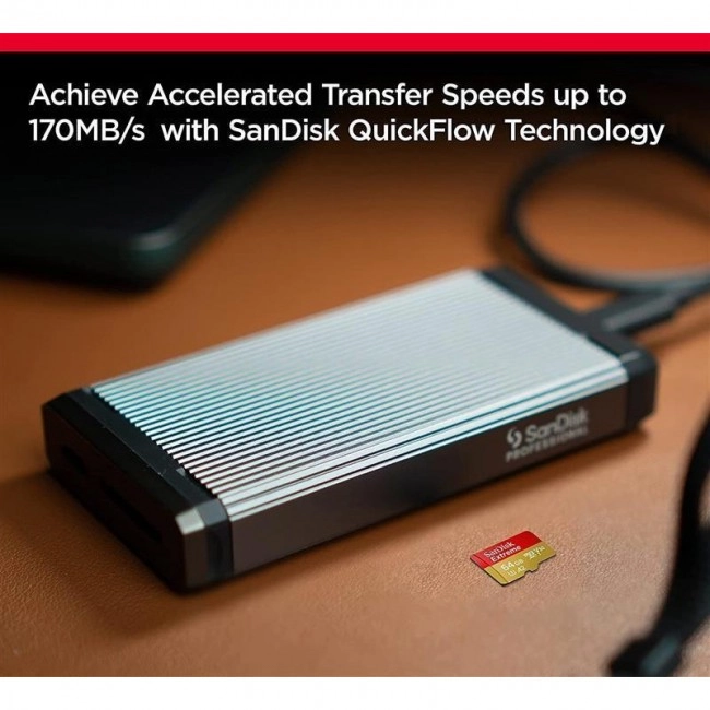 SanDisk 256 GB microSDXC UHS-I U3 V30 A2 Extreme (SDSQXAV-256G-GN6MA)