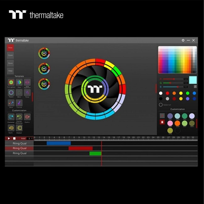 Thermaltake Riing Quad 12 RGB Radiator Fan TT Premium Edition (CL-F088-PL12SW-C)