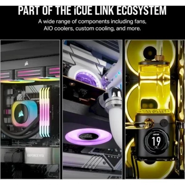 Corsair iCUE LINK RX140 RGB 140mm PWM Fan Twin Starter Kit White (CO-9051024-WW)