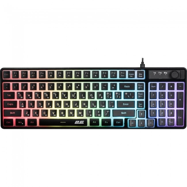 Беспроводная игровая клавиатура 2E KG390 WL Black (2E-KG390UBK-WL)