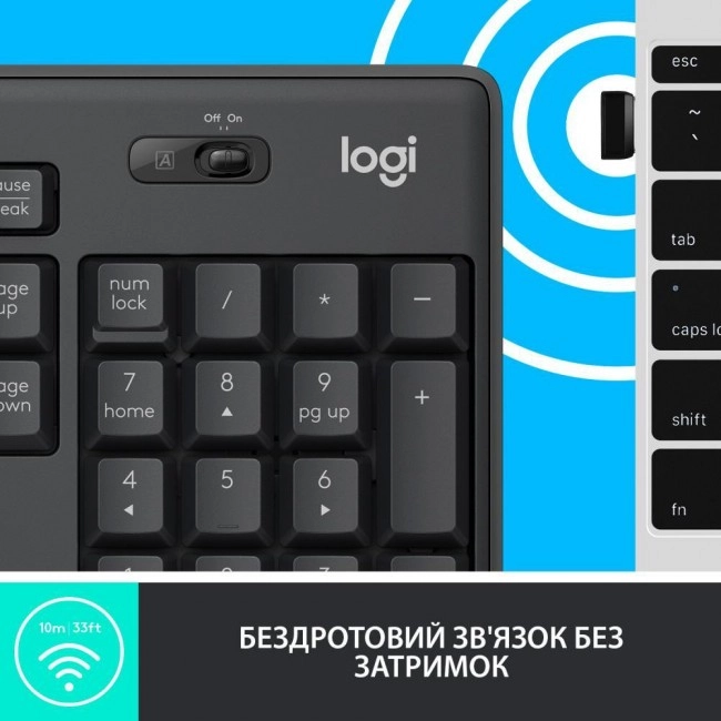 Logitech MK295 Silent Graphite UA (920-009807, 920-009800)