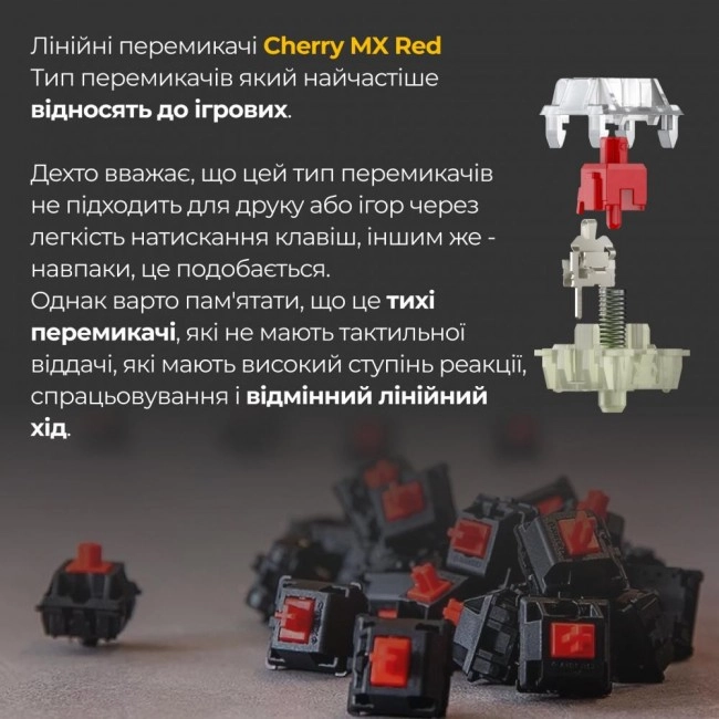 Клавиатура Ducky One 3 Cherry MX Red RGB UA USB Black (DKON2108ST-RUAPXCLAWSC1)