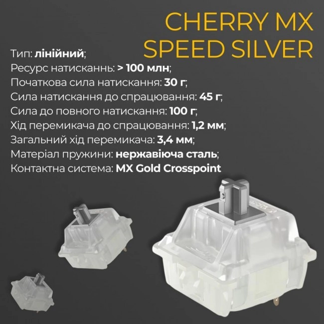 Ducky One 3 Cherry MX Speed Silver UA USB Cream (DKON2108-PUAPXMAEGGC1)