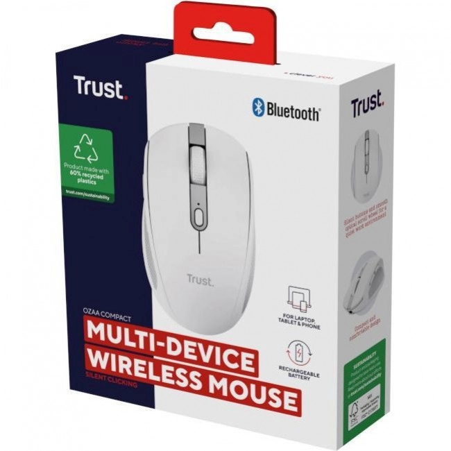 Trust Ozaa Compact Multi-Device Wireless White (24933)