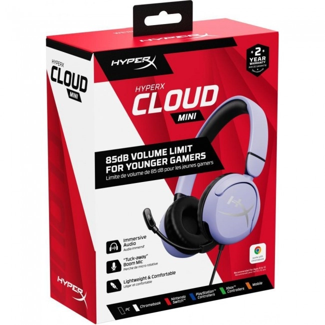 HyperX Cloud Mini Wired Lavender (7G8F5AA)