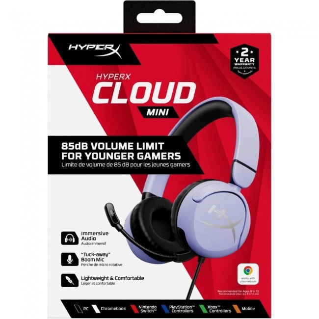 HyperX Cloud Mini Wired Lavender (7G8F5AA)