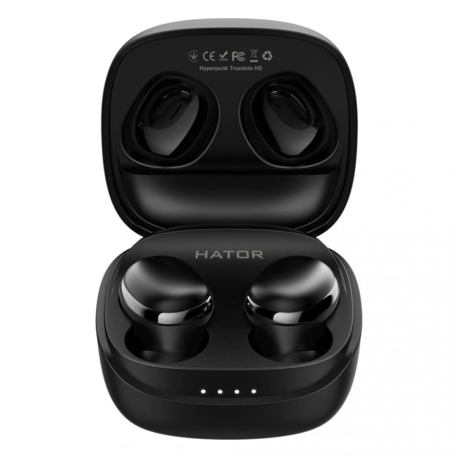 Навушники бездротові вакуумні HATOR Hyperpunk Truedots HD Black (HTA-411) Навушники бездротові вакуумні HATOR Hyperpunk Truedots HD Black (HTA-411)