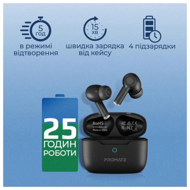 Promate ProPods Black (propods.black)