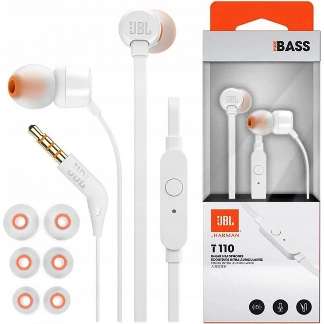 JBL Tune 110 White (JBLT110WHT)