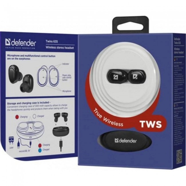 Defender Twins 635 Black (63635)
