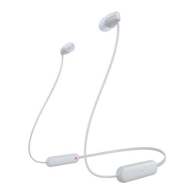 Бездротові навушники Sony WI-C100 White (WIC100W.CE7) Бездротові навушники Sony WI-C100 White (WIC100W.CE7)