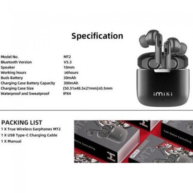 IMILAB imiki Earphone MT2 Black