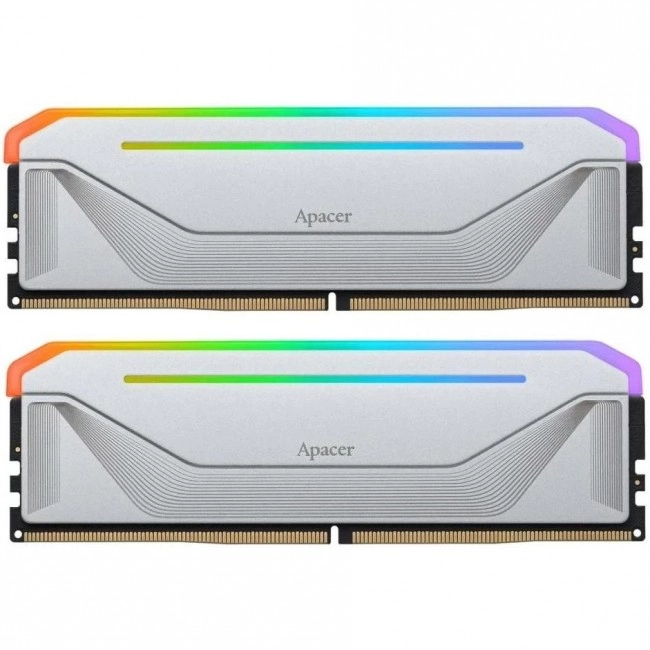 Apacer 32 GB (2x16GB) DDR5 5200 MHz Nox RGB Silver (AH5U32G52C522NWAA-2)