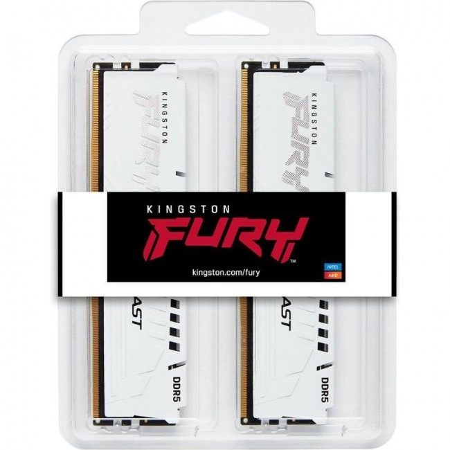 Оперативная память Kingston FURY 32 GB (2x16GB) DDR5 6000 MHz Beast White (KF560C30BWK2-32)