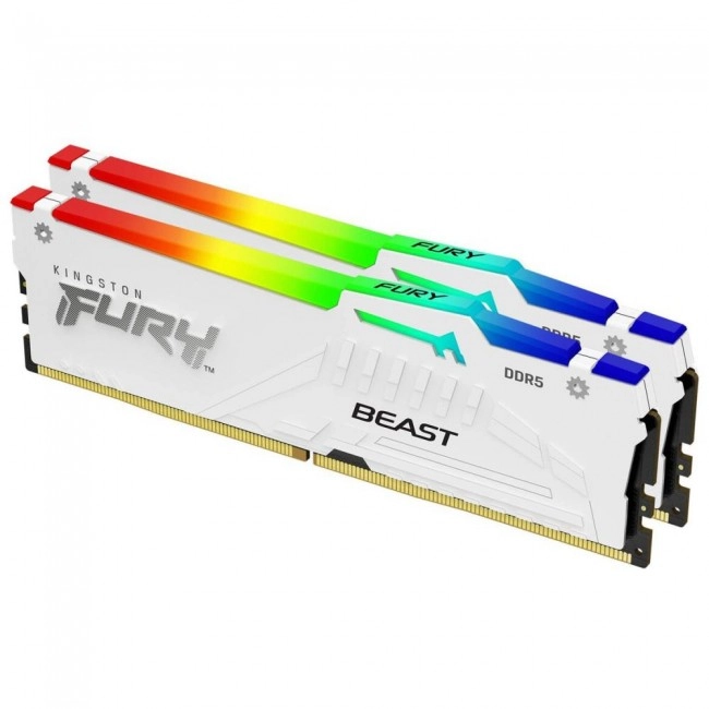 Kingston FURY 32 GB (2x16GB) DDR5 6800 MHz Beast RGB White (KF568C34BWAK2-32)