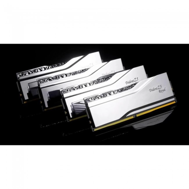 G.Skill 32 GB (2x16GB) DDR5 7600 MHz Trident Z5 Royal Silver (F5-7600J3646G16GX2-TR5S)