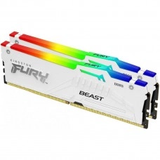 Оперативная память Kingston FURY 64 GB (2x32GB) DDR5 6000 MHz Beast RGB EXPO White (KF560C30BWEAK2-64)