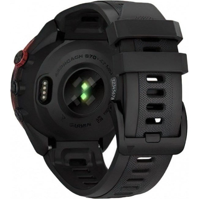 Garmin Approach S70 47mm B. Ceramic Bezel w. Black S. Band (010-02746-02/12)