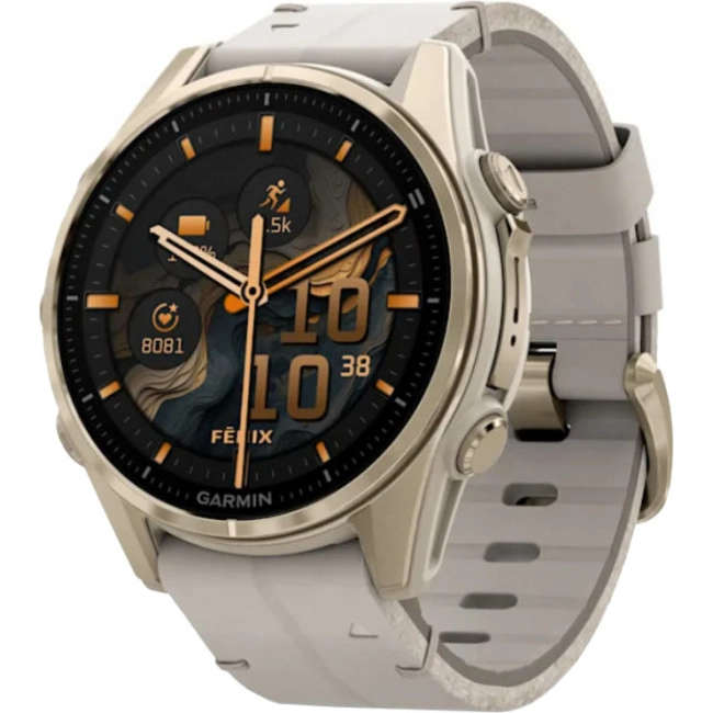 Смарт-часы Garmin Fenix 8 43mm AMOLED Sapphire Soft Gold with Limestone Leather Band (010-02903-40) Смарт-часы Garmin Fenix 8 43mm AMOLED Sapphire Soft Gold with Limestone Leather Band (010-02903-40)