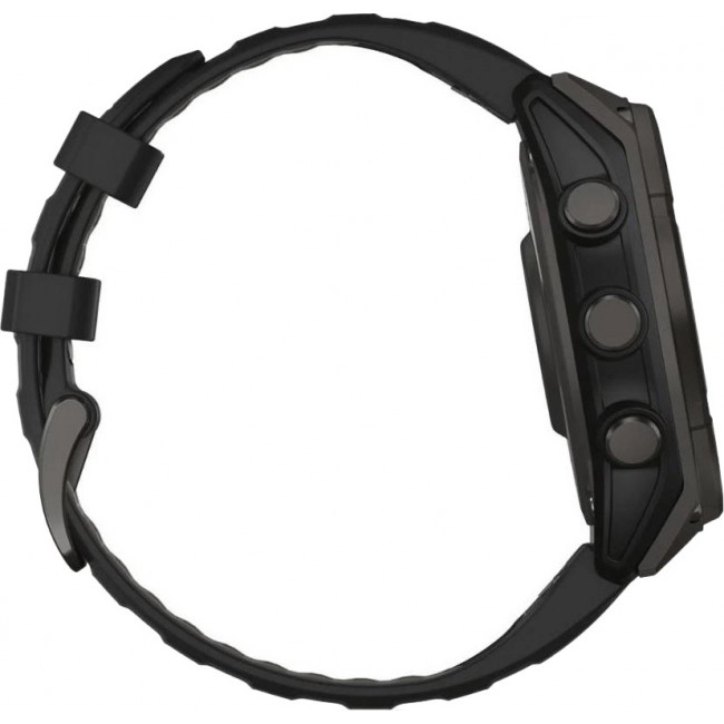 Garmin Fenix 8 47mm Solar Sapphire Carbon Gray DLC Titanium w. Black/Pebble Gray S. Band (010-02906-10/11/7