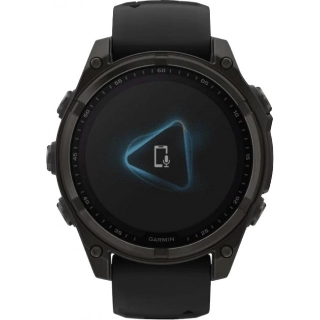 Garmin Fenix 8 47mm Solar Sapphire Carbon Gray DLC Titanium w. Black/Pebble Gray S. Band (010-02906-10/11/7