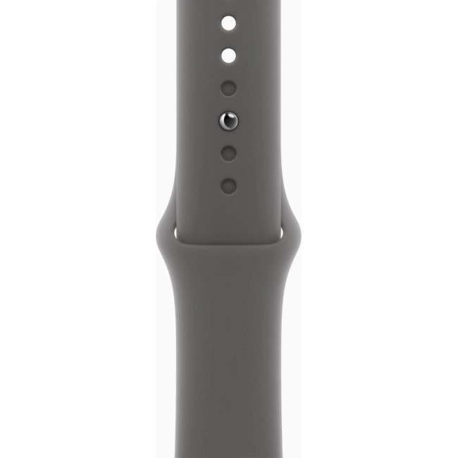 Apple Watch Series 10 GPS + Cellular 42mm Natural Titanium Case w. Stone Grey Sport Band - M/L (MWXE3)