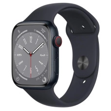 Apple Watch Series 8 GPS + Cellular 41mm Midnight Aluminium Case з. Midnight S. Band S/M (MNUV3)