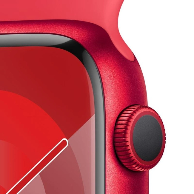 Apple Watch Series 9 GPS + Cellular 45mm PRODUCT RED Alu. Case w. PRODUCT RED S. Band - S/M (MRYE3)