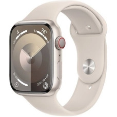 Apple Watch Series 9 GPS + Cellular 45mm Starlight Alu. Case w. Starlight Sport Band - M/L (MRM93)