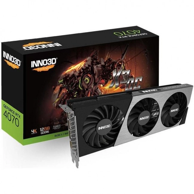 Видеокарта Inno3D GeForce RTX 4070 X3 OC (N40703-12D6X-179052L)