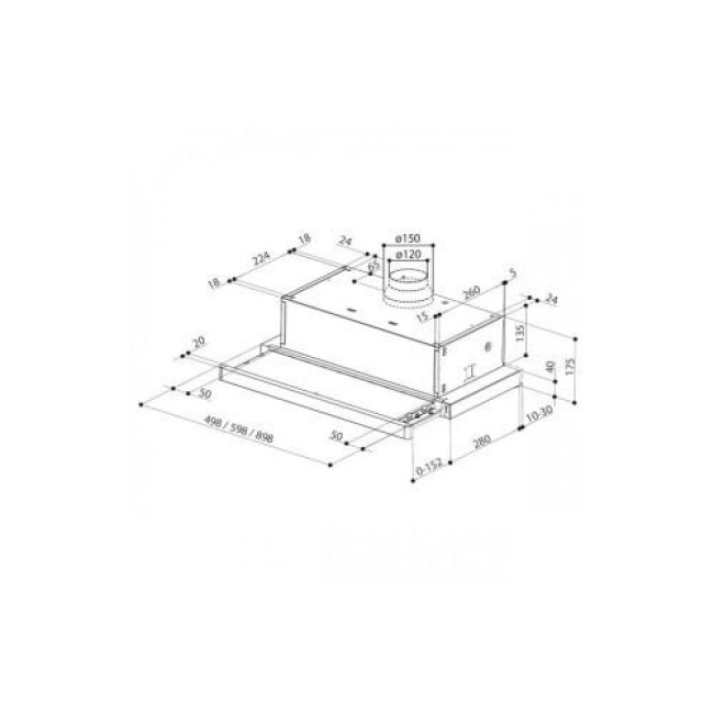 Вытяжка Faber FLEXA NG HIP BK A60 (315.0635.109)