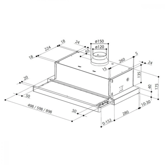 Вытяжка Faber Flexa Ng Hip Am A90 (315.0635.134)