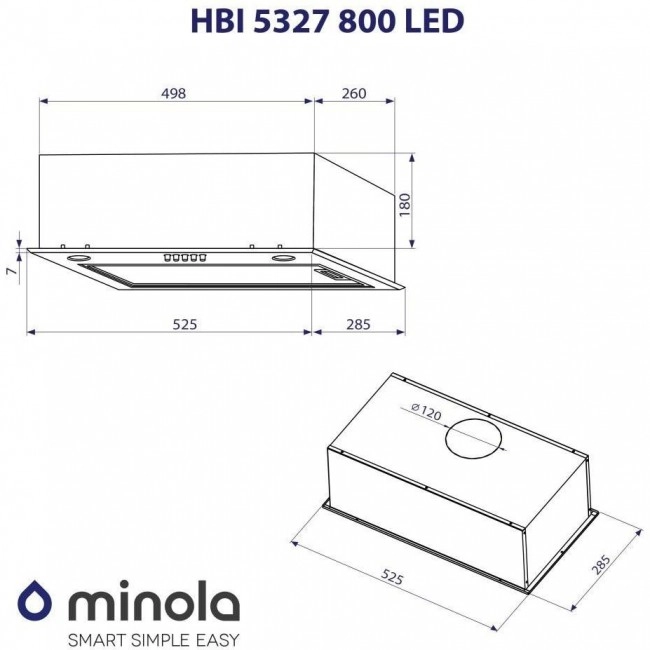 Minola HBI 5327 WH 800 LED