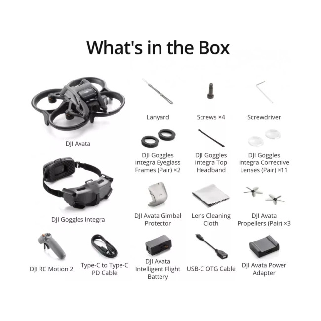 Комбінований дрон DJI Avata Explorer з аксесуарами (CP.FP.00000116.01).