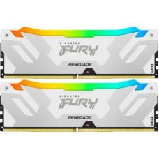 Модуль памяти Kingston FURY 64 GB (2x32GB) DDR5 6400 MHz Renegade Silver/White RGB (KF564C32RWAK2-64)