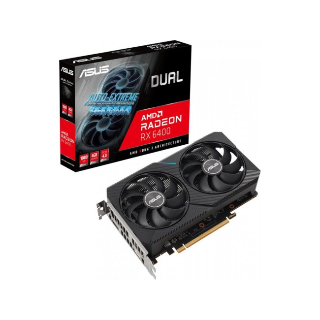 Відеокарта ASUS Radeon RX 6400 Dual 4GB GDDR6 (DUAL-RX6400-4G)