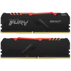 Модуль памяти DDR4 2x16GB/3600 Kingston Fury Beast RGB Black (KF436C18BBAK2/32)