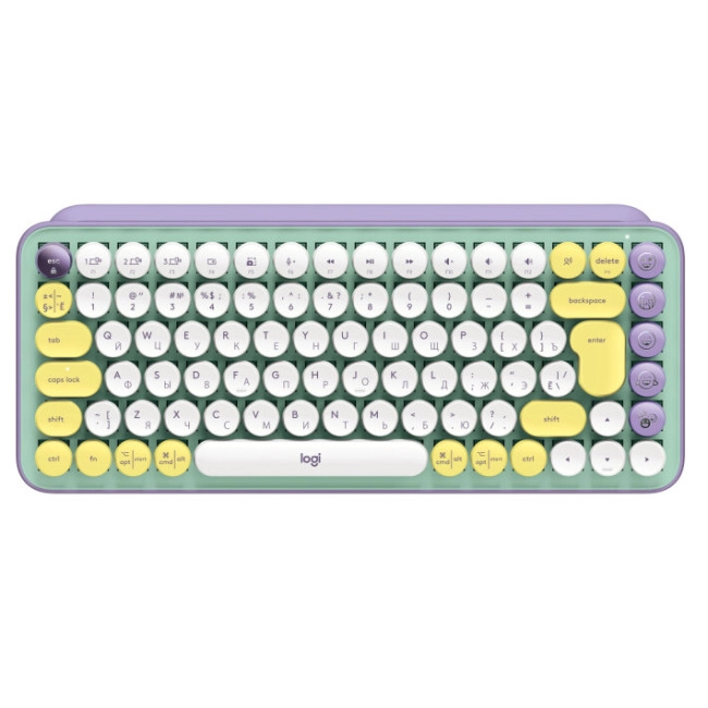 Клавиатура Logitech POP Keys Wireless Mechanical Keyboard Daydream Mint (920-010717)