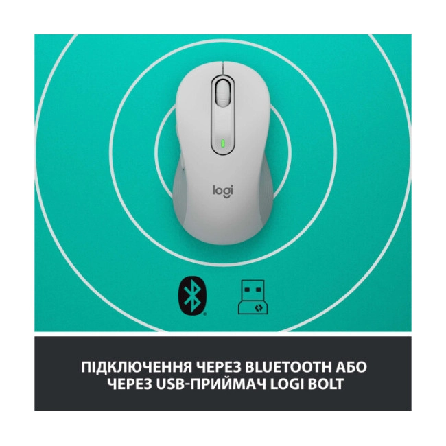 Мышь Logitech Signature M650 Wireless Mouse Off-White (910-006255)