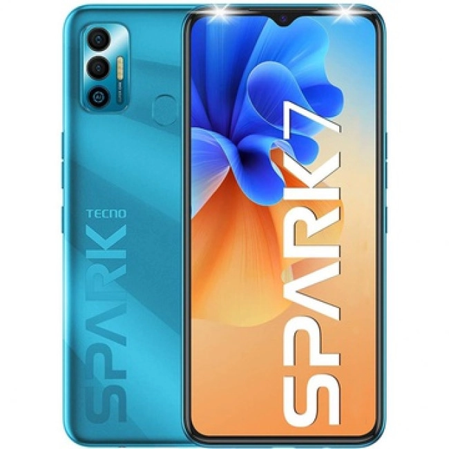 Смартфон TECNO Spark 7 (KF6n) 4/128GB NFC Morpheus Blue (4895180766442)