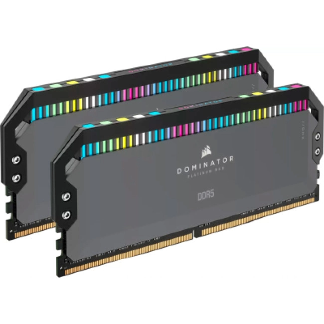 Модуль памяти Corsair 64 GB (2x32GB) DDR5 6000 MHz DOMINATOR PLATINUM RGB (CMT64GX5M2B6000Z30)