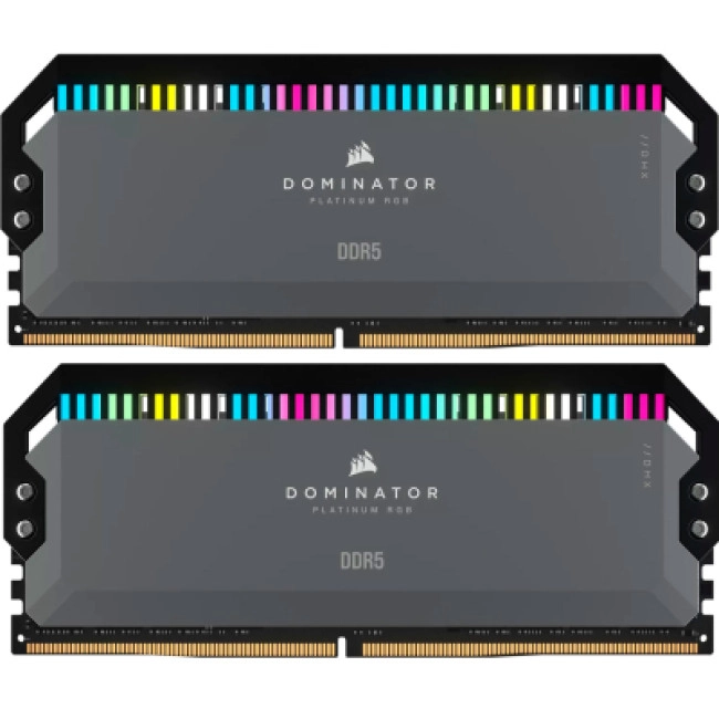 Модуль памяти Corsair 64 GB (2x32GB) DDR5 6000 MHz DOMINATOR PLATINUM RGB (CMT64GX5M2B6000Z30) Модуль памяти Corsair 64 GB (2x32GB) DDR5 6000 MHz DOMINATOR PLATINUM RGB (CMT64GX5M2B6000Z30)