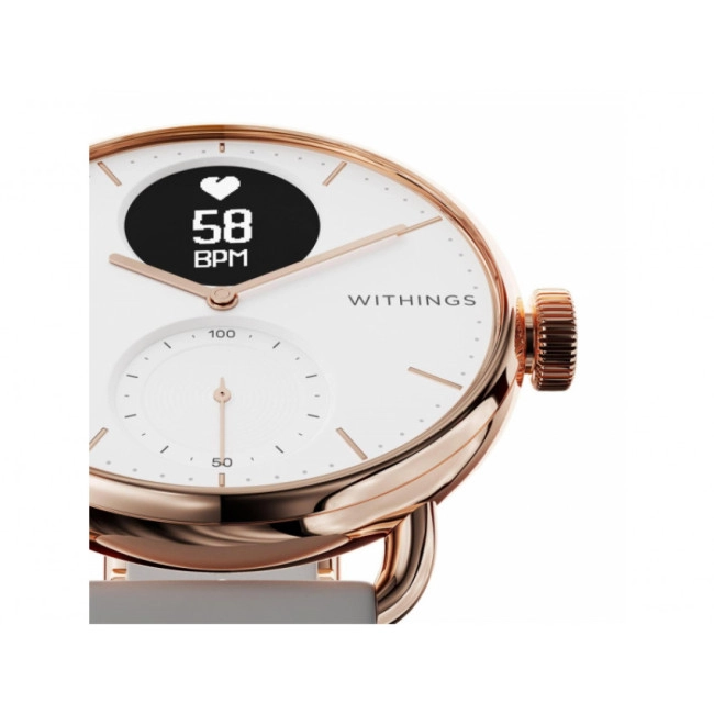 Смарт-годинник Withings ScanWatch 38mm White/Gold