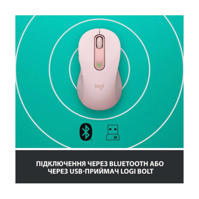 Мышь Logitech Signature M650 Wireless Mouse Rose (910-006254)