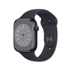 Apple Watch Series 8 GPS + Cellular 45mm Midnight Aluminium Case w. Midnight Sport Band (MNK43)